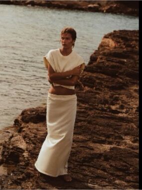 Zara Mauve Pencil Skirt